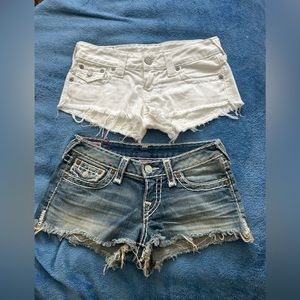 Two True Religion Denim Shorts - 26